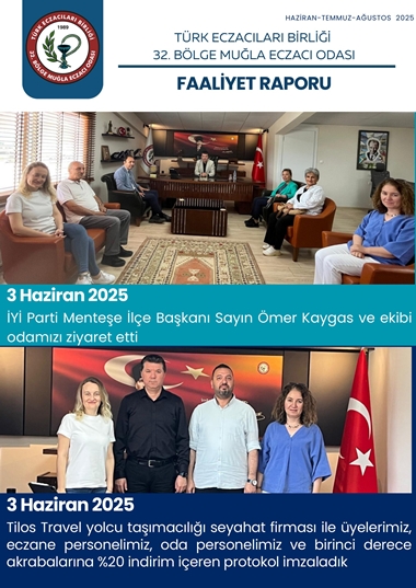 FAALİYET RAPORU ARALIK 2025 HAZİRAN-TEMMUZ-AĞUSTOS 2025